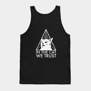 confused cat meme funny Tank Top